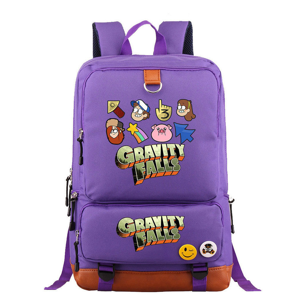 Strange Town Youth Student School Bag Large Capacity Travel Bag Men's And Women's Backpack