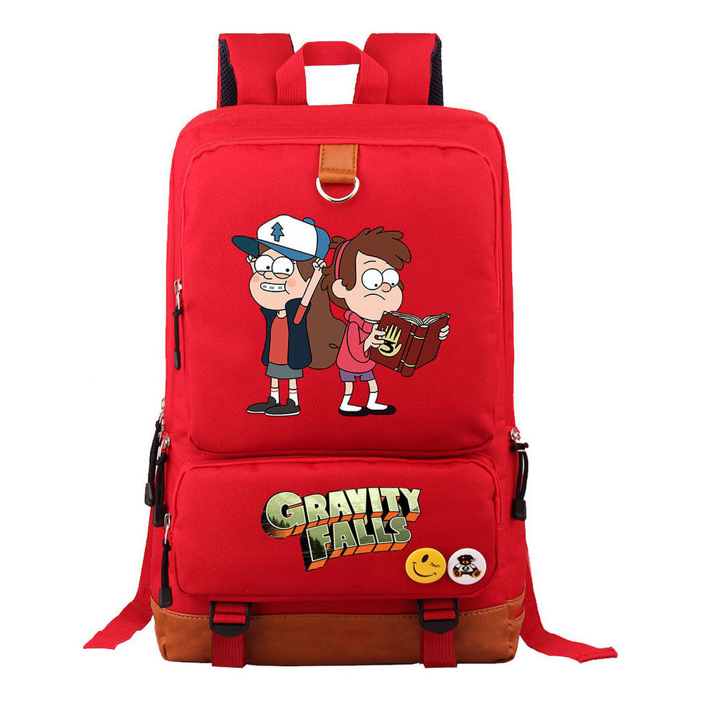 Strange Town Youth Student School Bag Large Capacity Travel Bag Men's And Women's Backpack