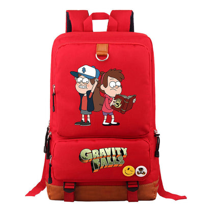 Strange Town Youth Student School Bag Large Capacity Travel Bag Men's And Women's Backpack