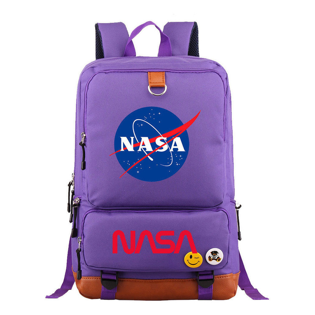 Nasa Fashion Printed Youth Student School Bag Large Capacity Travel Bag Men's And Women's Backpack