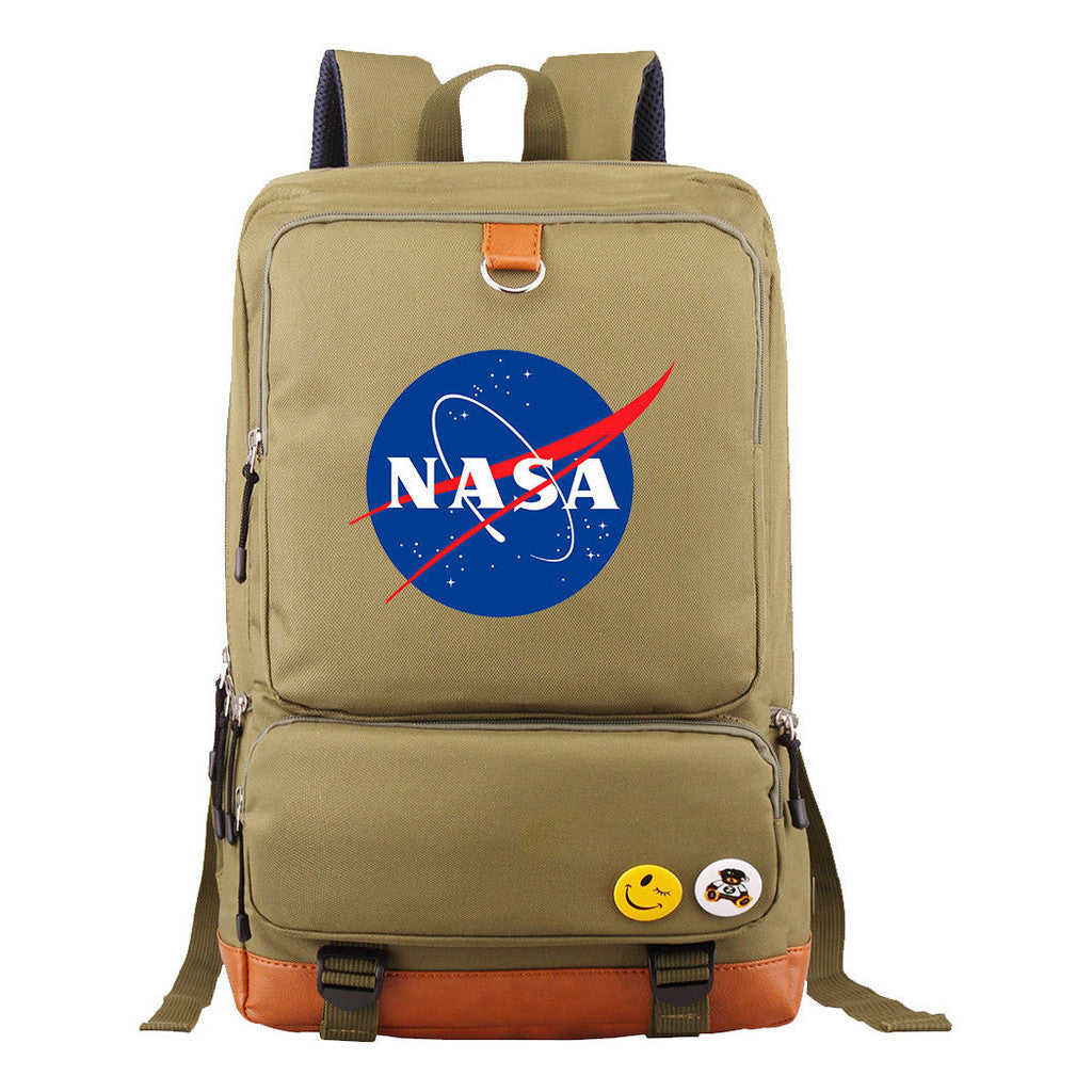 Nasa Fashion Printed Youth Student School Bag Large Capacity Travel Bag Men's And Women's Backpack