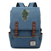 School Of Witchcraft And Wizardry Youth Student Backpack Usb Leisure Belt Buckle Backpack