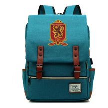 School Of Witchcraft And Wizardry Youth Backpack Usb Leisure Belt Buckle Backpack