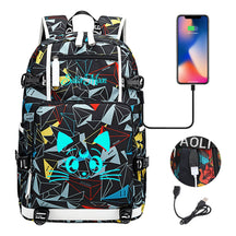 Beautiful Girl Warrior Usb Schoolbag For Young Students Men And Women Travel Backpack