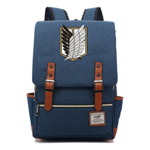 The Giant Of Manga Attack Printed Teenage Student Backpack For Men And Women With Casual Belt Buckle Classic Backpack 38*27*12.5cm