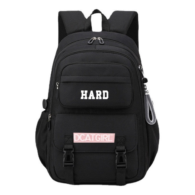 Reducing Load And Protecting Spine, Simple And Large Capacity Student Girl Backpack