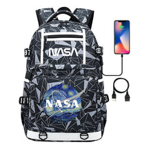 Fashionable Space Printed Usb Student Backpack Backpack Leisure Travel Backpack
