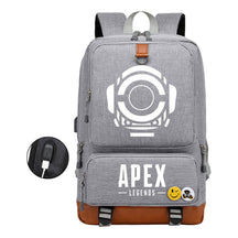 Apex Hero Print Usb Student Backpack Leisure Travel Backpack