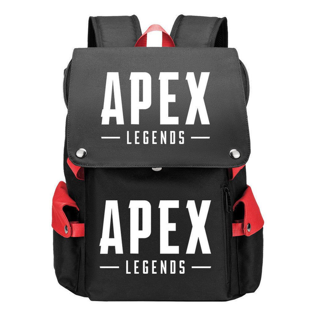 Apex Hero Print Usb Charging Cap Head Style Student School Bag Casual Backpack