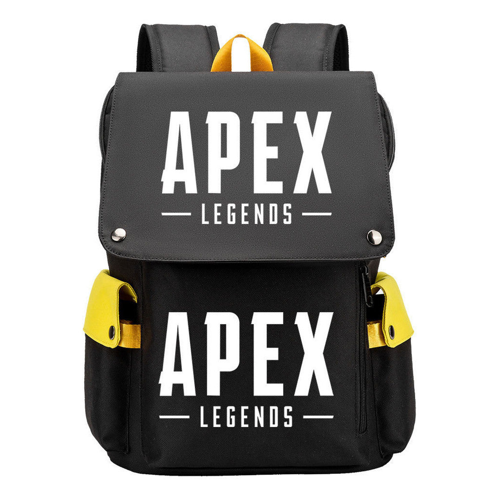Apex Hero Print Usb Charging Cap Head Style Student School Bag Casual Backpack