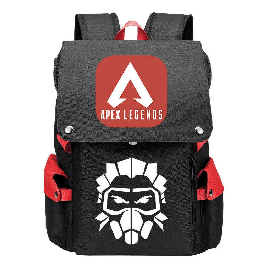 Apex Hero Print Usb Charging Head Youth School Bag Casual Backpack