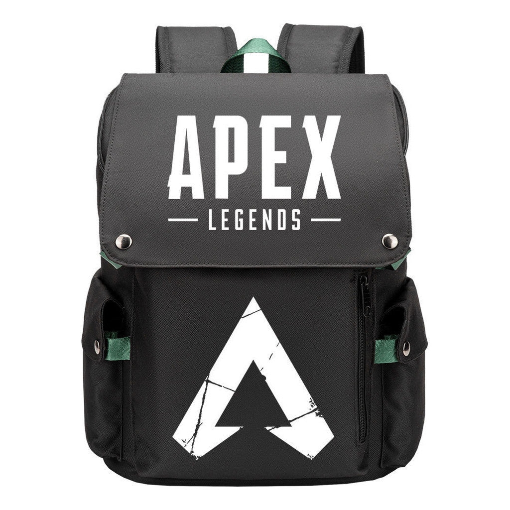 Apex Hero Print Usb Charging Cap Head Style Student School Bag Casual Backpack