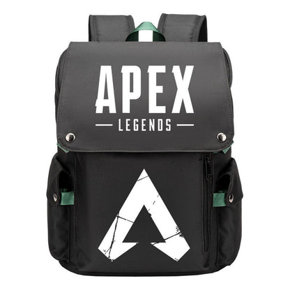Apex Hero Print Usb Charging Cap Head Style Student School Bag Casual Backpack