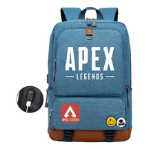 Apex Hero Print Usb Youth School Bag Travel Backpack