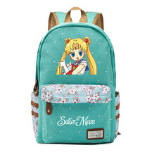 Anime Beauty Girl Warrior Youth School Bag Fragmented Flower Leisure Backpack