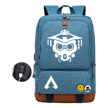 Apex Hero Print Usb Student Backpack For Leisure Travel Backpack
