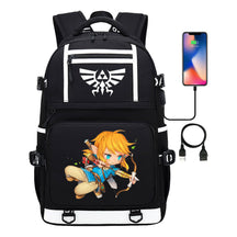 Legend Of Zelda Printed Usb Youth Student Backpack Men's And Women's Backpack Leisure Travel Bag