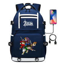 Legend Of Zelda Printed Usb Youth School Bag Backpack Leisure Travel Bag