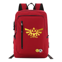 Golden Printed Youth Student Backpack For Men And Women's Leisure Travel Backpack