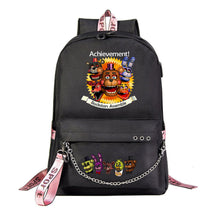 Toy Bear Game Usb Youth Student Backpack For Men And Women Leisure Travel Backpack
