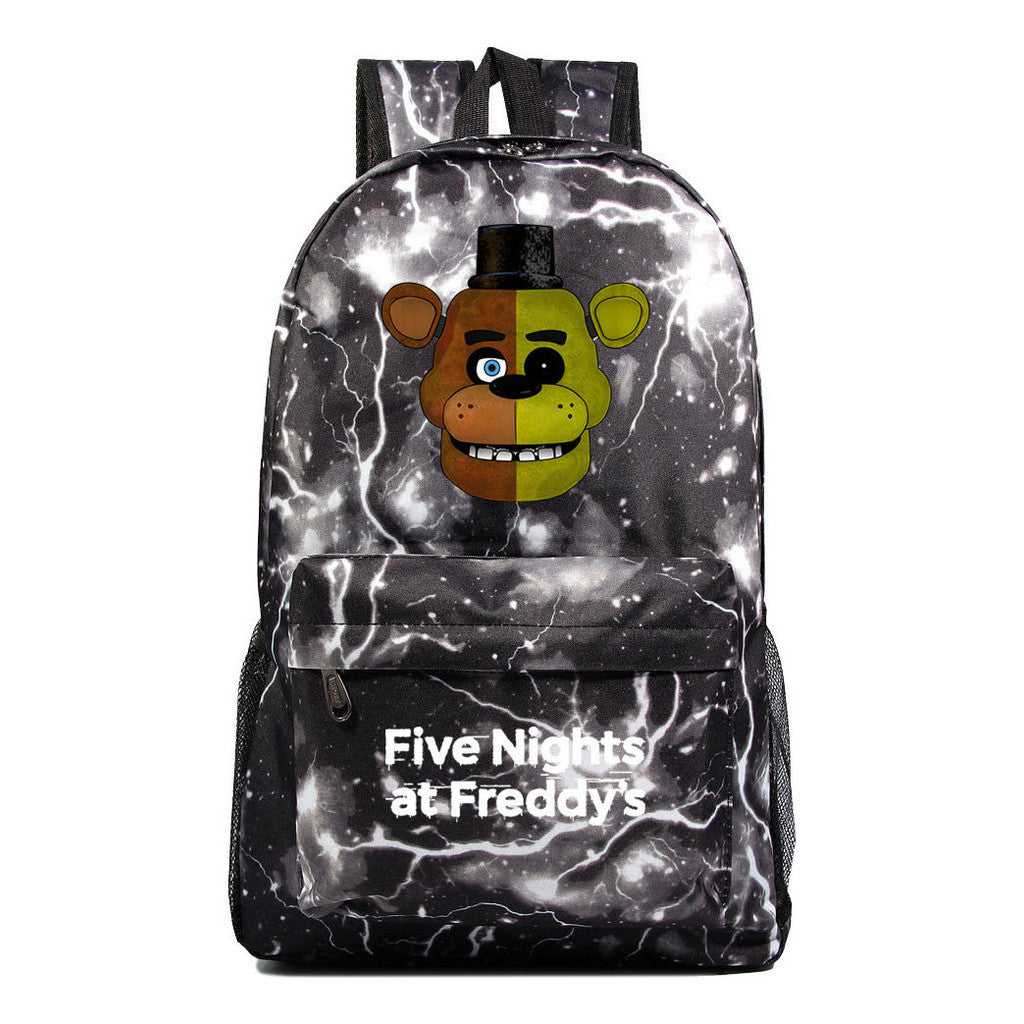 Fashion Toy Bear Game Fashion Starry Sky Youth Student Backpack Men's And Women's Leisure Backpack