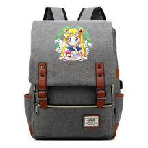 Beautiful Girl Warrior Youth Student School Bag Usb Men's And Women's Leisure Backpack