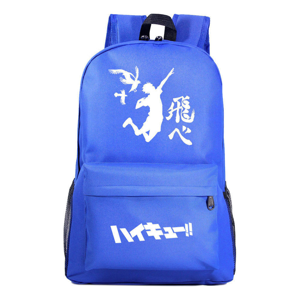 Fashion Volleyball Youth Flying Heart Printed Youth Student School Bag Men's And Women's Leisure Backpack