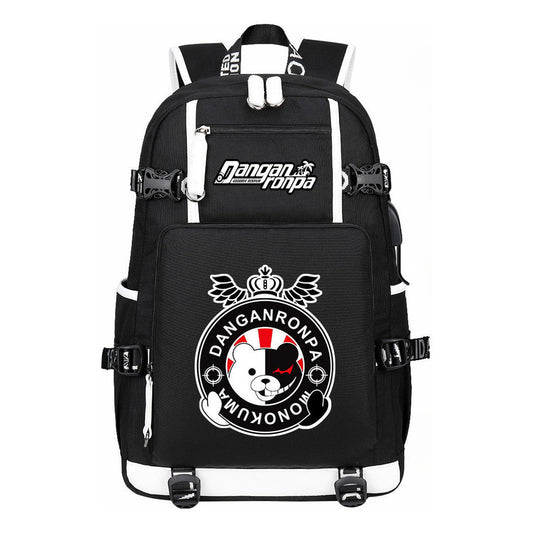 Bullet Theory Breaks Usb Large Capacity Youth Student Backpack Men's And Women's Leisure Travel Backpack