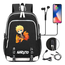 Naruto Student Backpack Usb Men's And Women's Casual Backpack