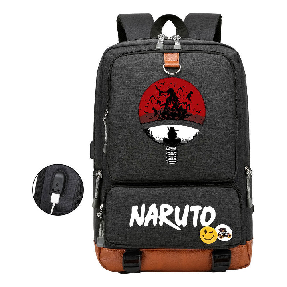 Printed Usb Youth Student Backpack For Men And Women's Leisure Travel Backpack