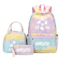 Naruto Teenage Student Girls School Bag Lunch Bag Three Piece Set Backpack Set