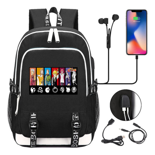 Junior Student Backpack Usb Leisure Backpack For Boys And Girls