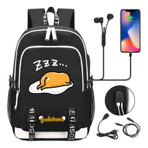 Comic Egg Yolk Lazy Egg Teenage Student Backpack Usb Boys And Girls Casual Backpack