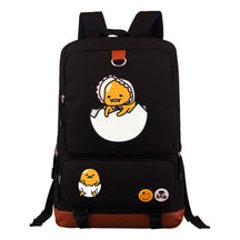 Cartoon Anime Lazy Egg Youth Student Backpack, Large Capacity Travel Bag, Boy's And Girl's Backpack