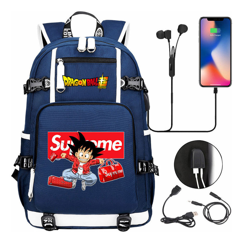 Usb Large Capacity Youth Student Backpack For Men And Women's Leisure Travel Backpack