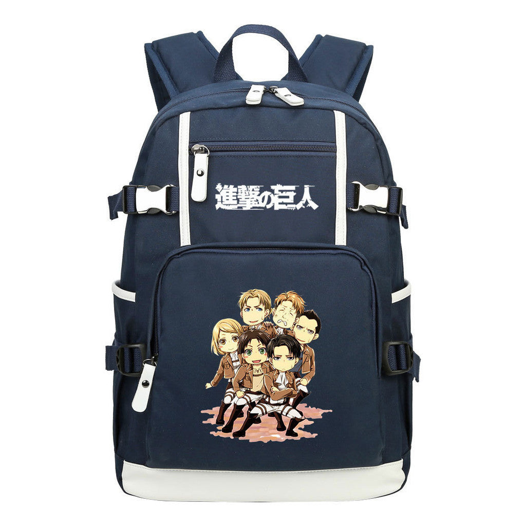 Giant Soldier Captain Alan Of Anime Attack Student Backpacks, Men's And Women's Backpacks, Leisure Travel Backpacks, Backpacks