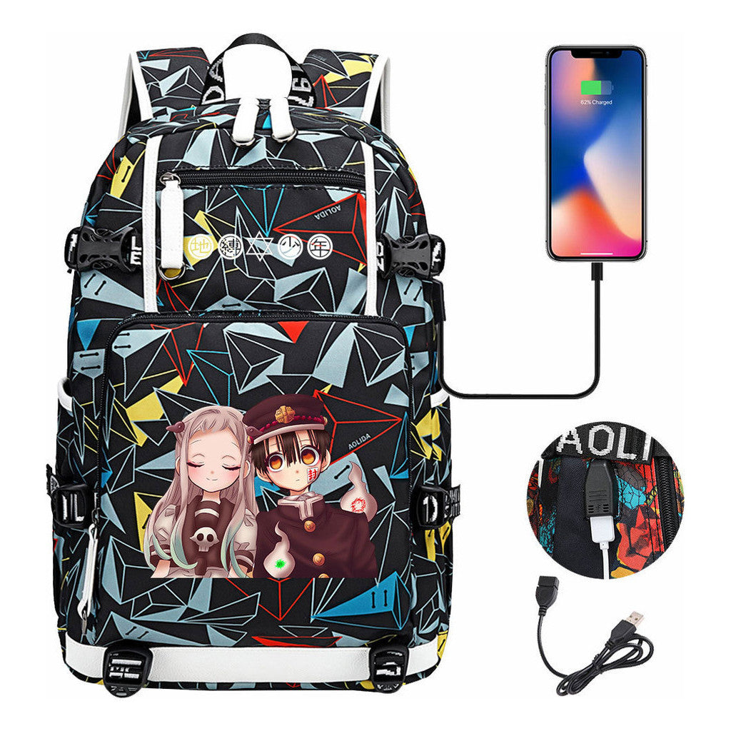 Usb Large Capacity Youth Student Backpack For Men And Women's Leisure Travel Backpack