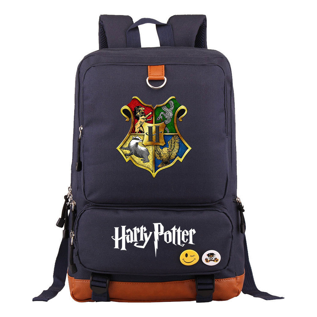 School Of Witchcraft And Wizardry Youth Student School Bag Large Capacity Travel Bag Men's And Women's Backpack