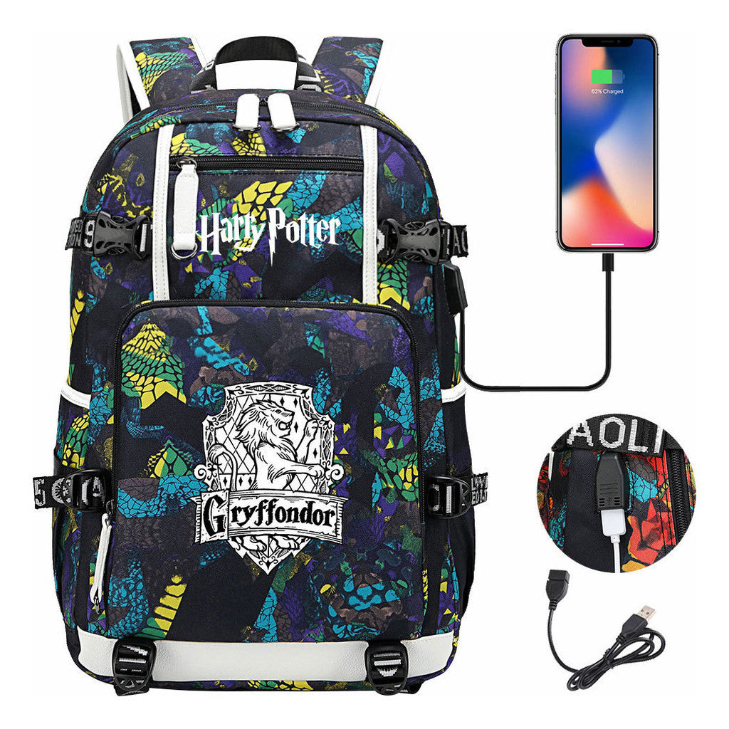 Magic School Usb Student Backpack For Leisure Travel Backpack