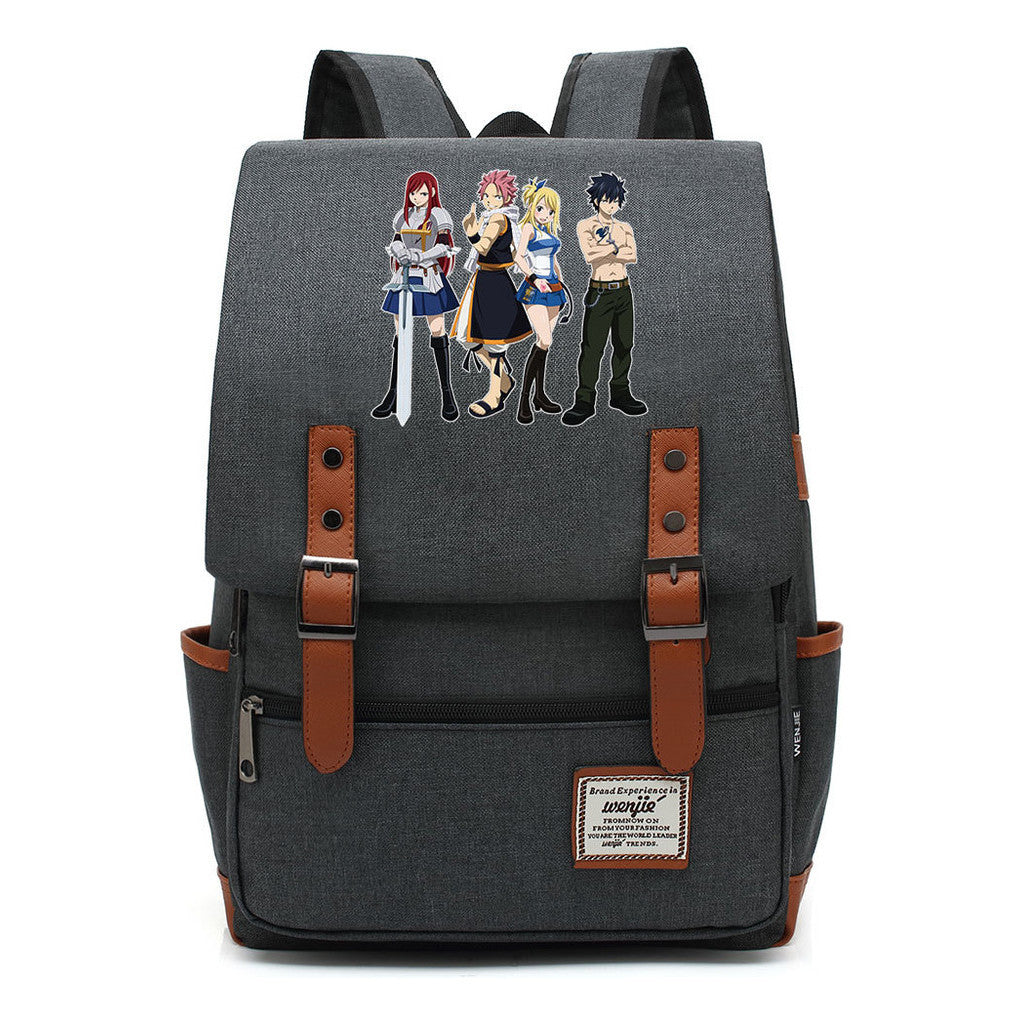 Printed Schoolbags Young Students And Classic Backpacks With Belt Buckles Men And Women.
