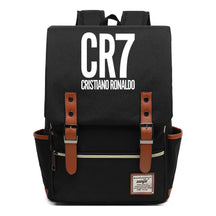 Football Star Cristiano Ronaldo Printed Backpack For Men And Women With Casual Belt Buckle Classic Backpack