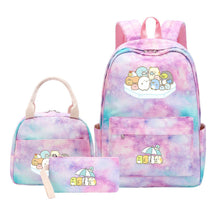 Game Corner Biology Youth School Bag Lunch Bag Three Piece Set Backpack Set