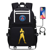 Golden Football Star Mbappe Usb Youth Student Backpack Boy's And Girl's Backpack Leisure Travel Backpack