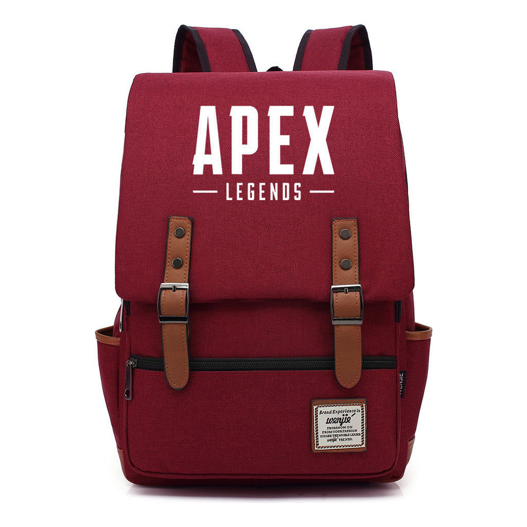 Game Apex Hero Print Youth Student School Bag Men's And Women's Casual Belt Buckle Classic Backpack