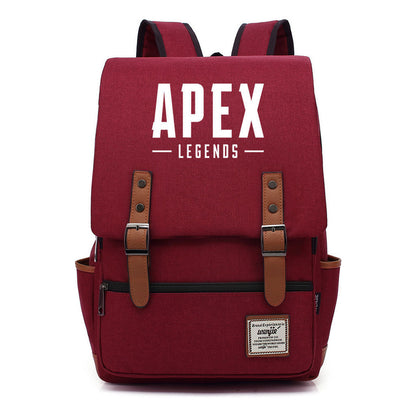 Game Apex Hero Print Youth Student School Bag Men's And Women's Casual Belt Buckle Classic Backpack