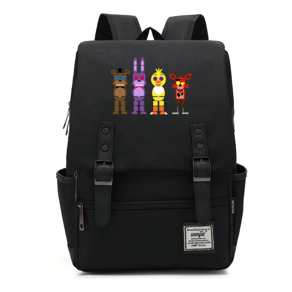 Toy Bear Game Printed Youth Student School Bag Casual Classic Backpack