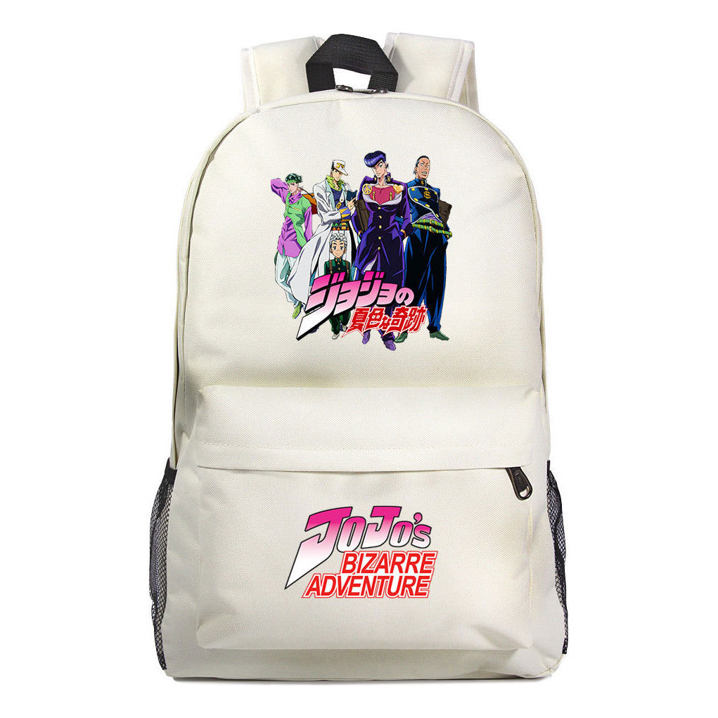 Cartoon Anime Jojo's Wonderful Adventure Print Student Backpack Casual Backpack