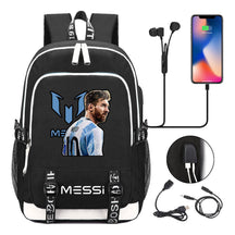 Sports Football Star Usb Youth Student Backpack For Men And Women's Leisure Sports Backpack