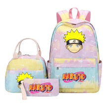 Naruto Student Girl Backpack Lunch Bag Three Piece Set Backpack Set
