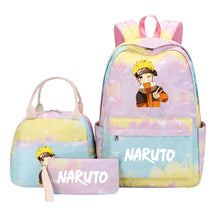 Naruto Girls School Bag Lunch Bag Three Piece Set Backpack Set